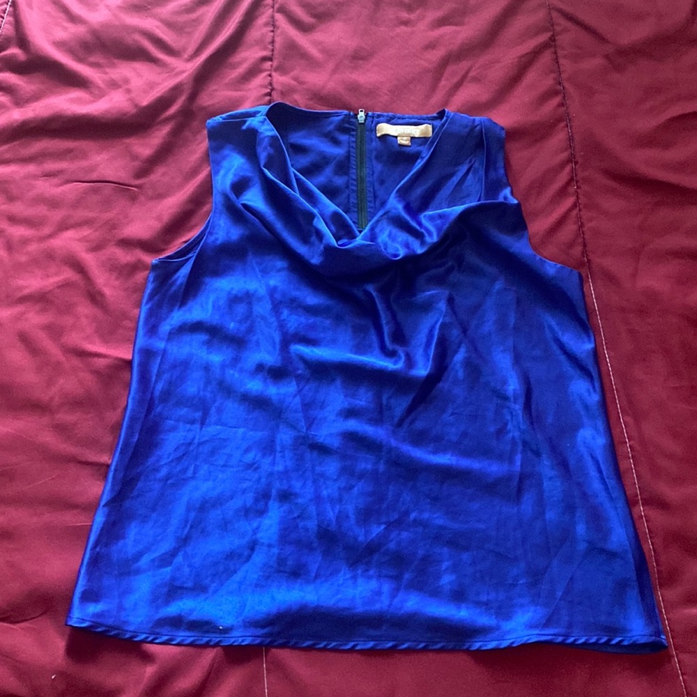 Blueish/purple sexy satin blouse!